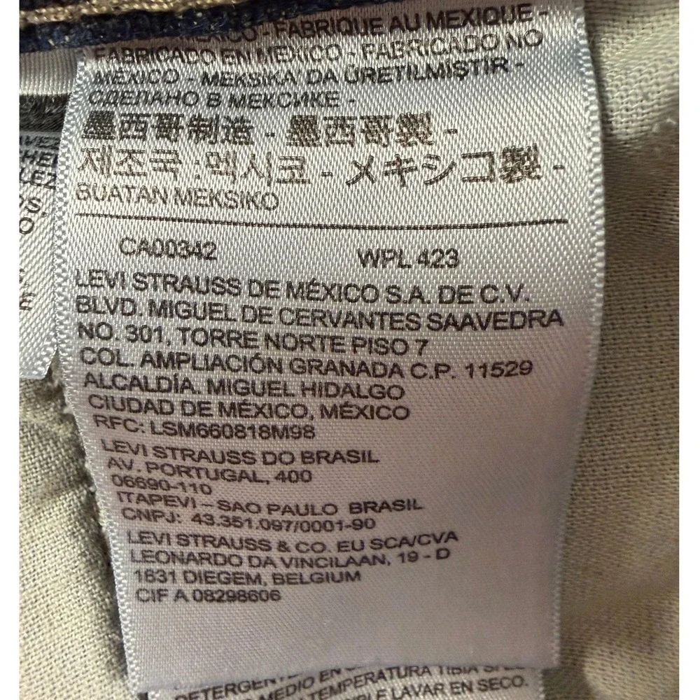 Levi's 511 Slim Fit Mens Jeans Dark Wash Blue‎ Denim 32x30 Slim Straight Pants